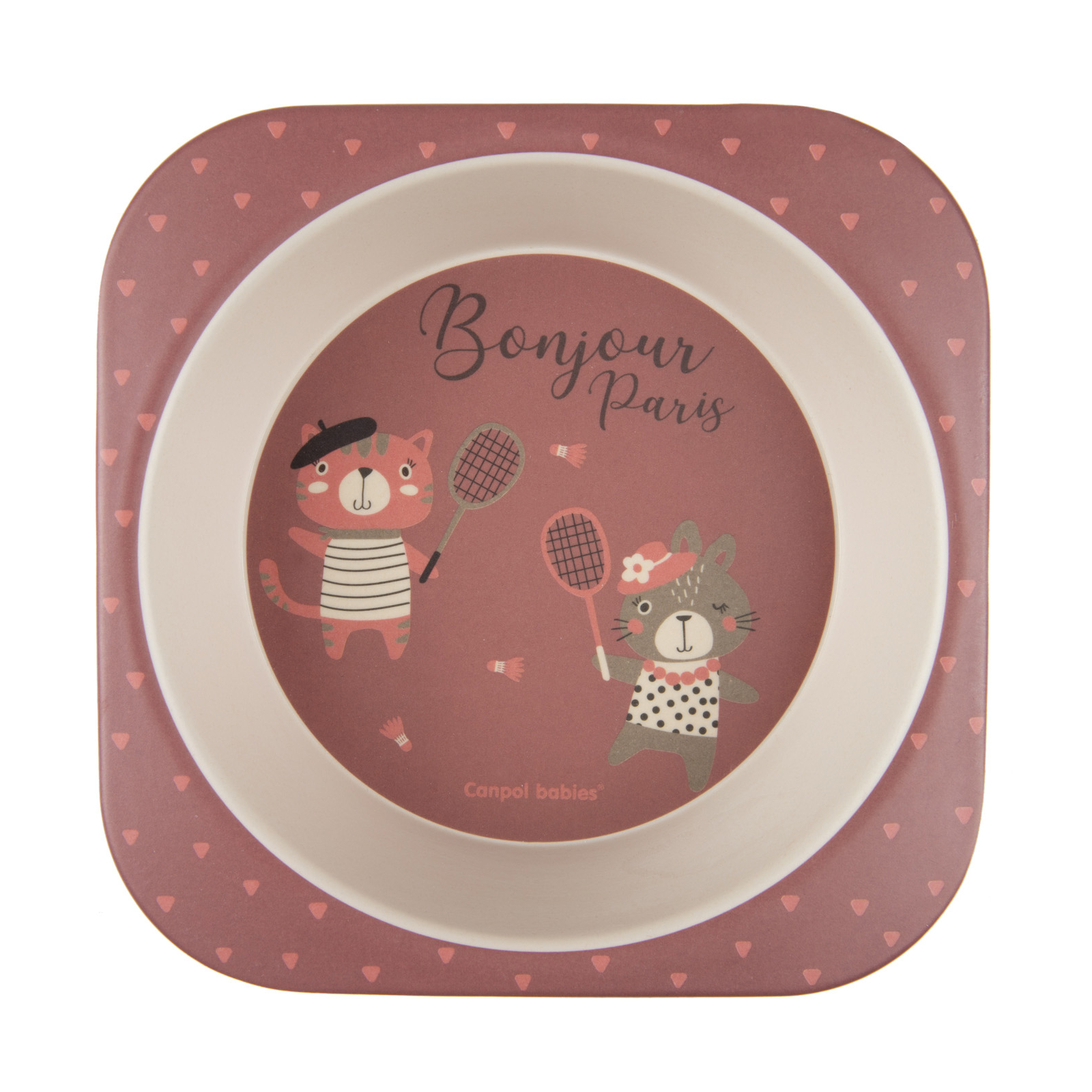 Набір дитячого посуду Canpol babies BONJOUR PARIS посуду 5 ел. червоний (9/227_red) зображення 4