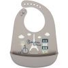 Слинявчик Canpol babies Bonjour Paris силіконовий з кишенькою беж (74/027_bei)