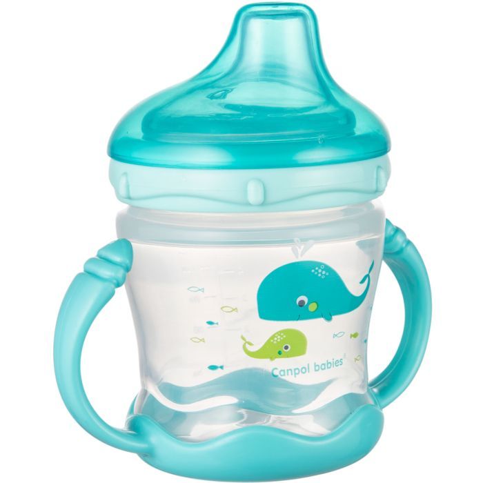 Поїльник-непроливайка Canpol babies Sweet fun 180 мл синя (57/300_blu) зображення 2