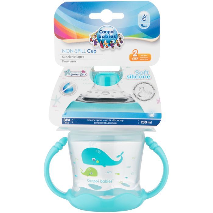 Поїльник-непроливайка Canpol babies Sweet fun 180 мл синя (57/300_blu) зображення 7