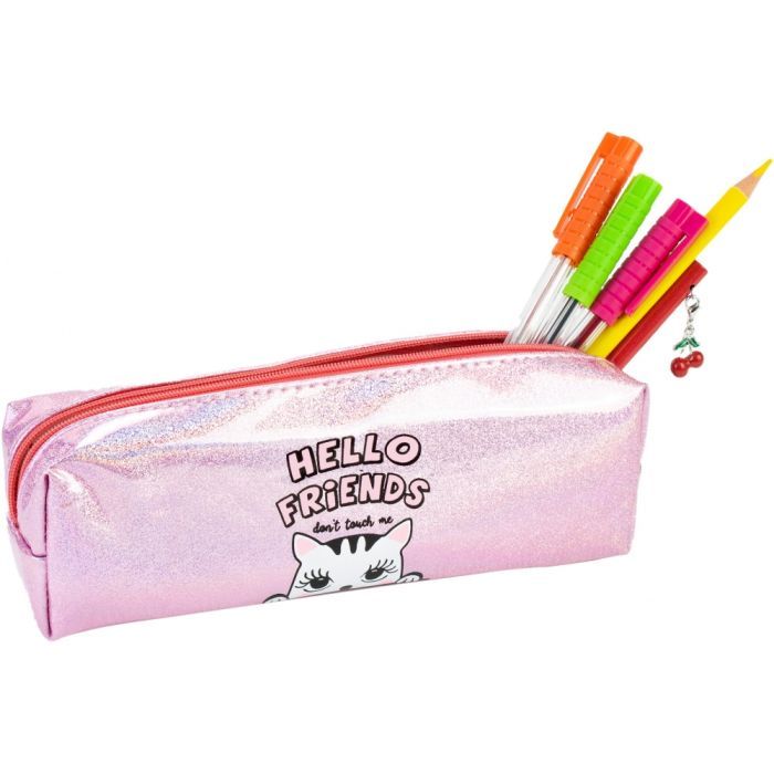 Пенал Cool For School голографический 1 отделение розовый (CF87032) изображение 2