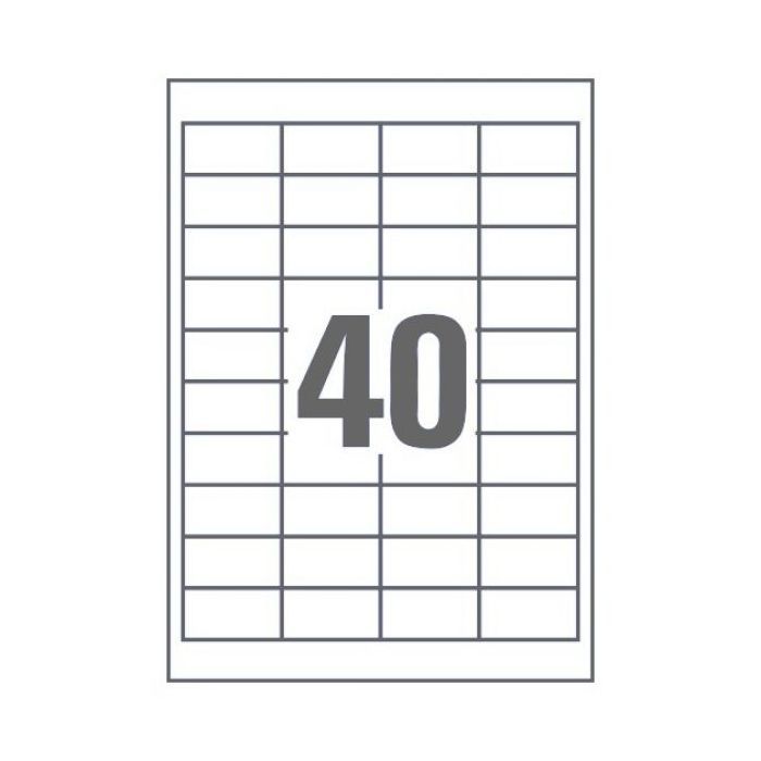 Этикетка самоклеящаяся UKRMARK 50х26 (40 на листі) с/кл (100листів) (900628)