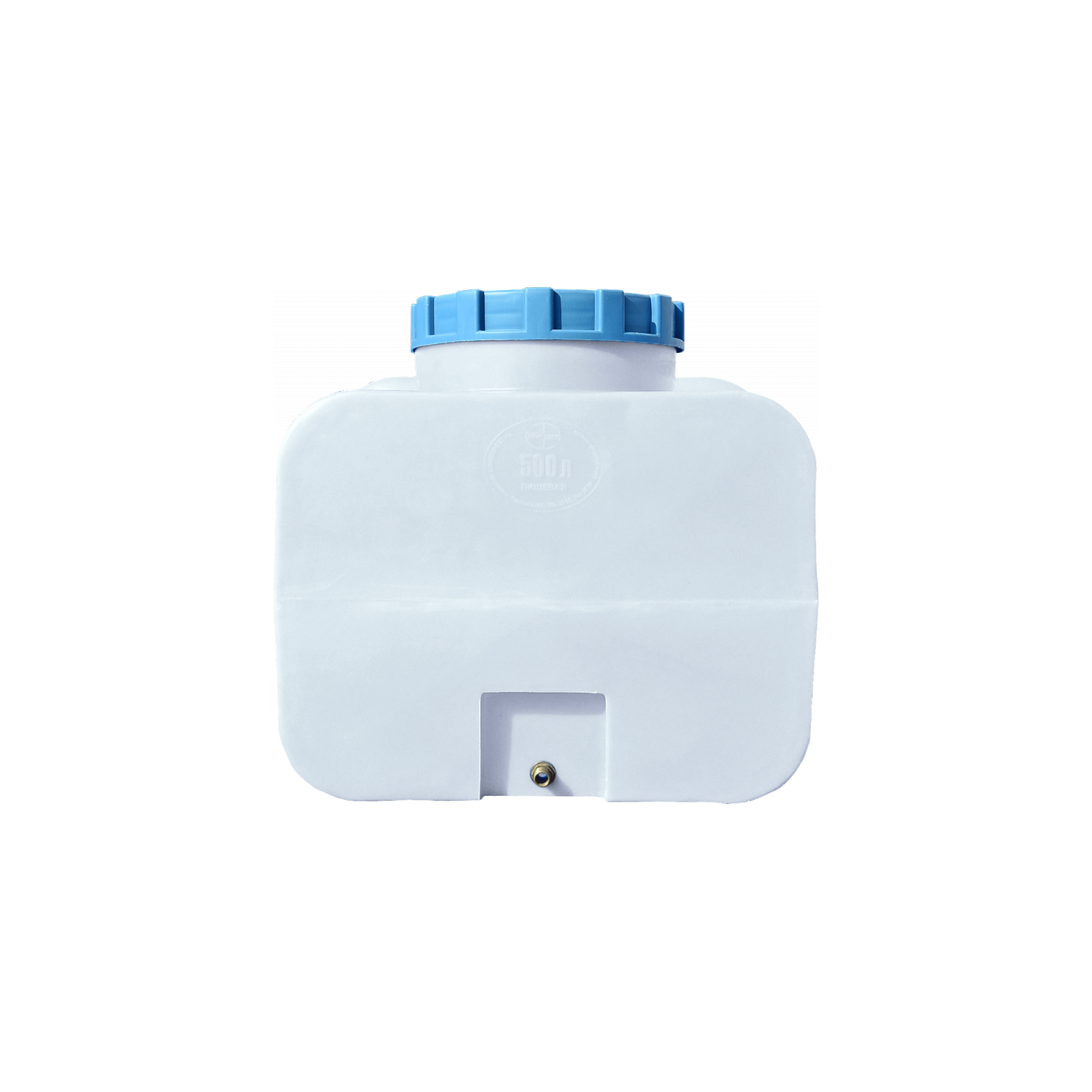 Емкость для воды Пласт Бак квадратная пищевая 400 л прямоугольная белая (824) изображение 2