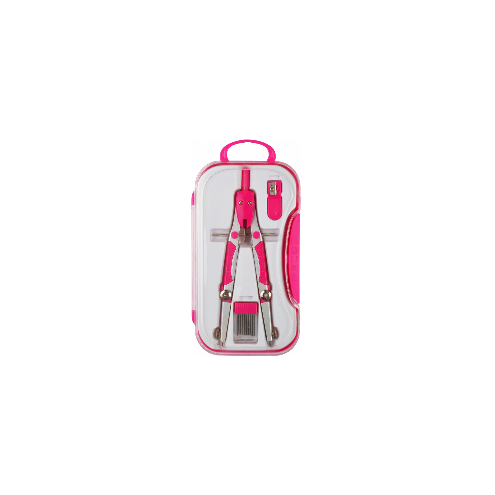 Циркуль Cool For School Radius с запасными грифелями и чинкой, розовый (CF81439)