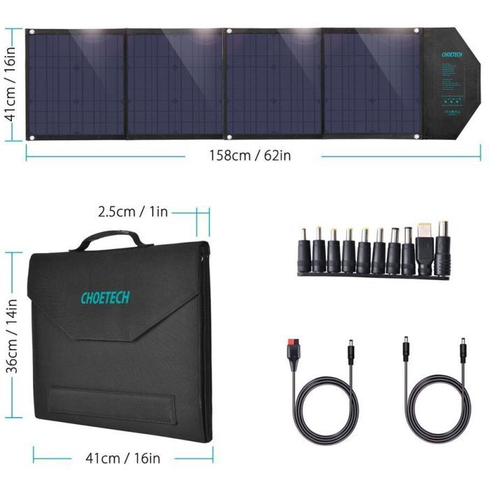 Портативная солнечная панель Choetech 80W (SC007) изображение 6