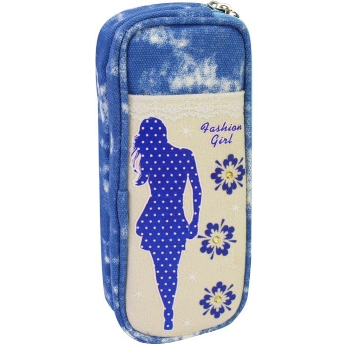 Пенал Cool For School 1 отделение Голубой (J-2392-blue)