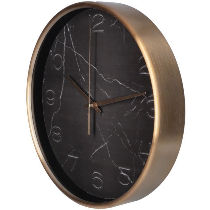 Настенные часы Optima Marble металлический, черный мрамор (O52091) изображение 2
