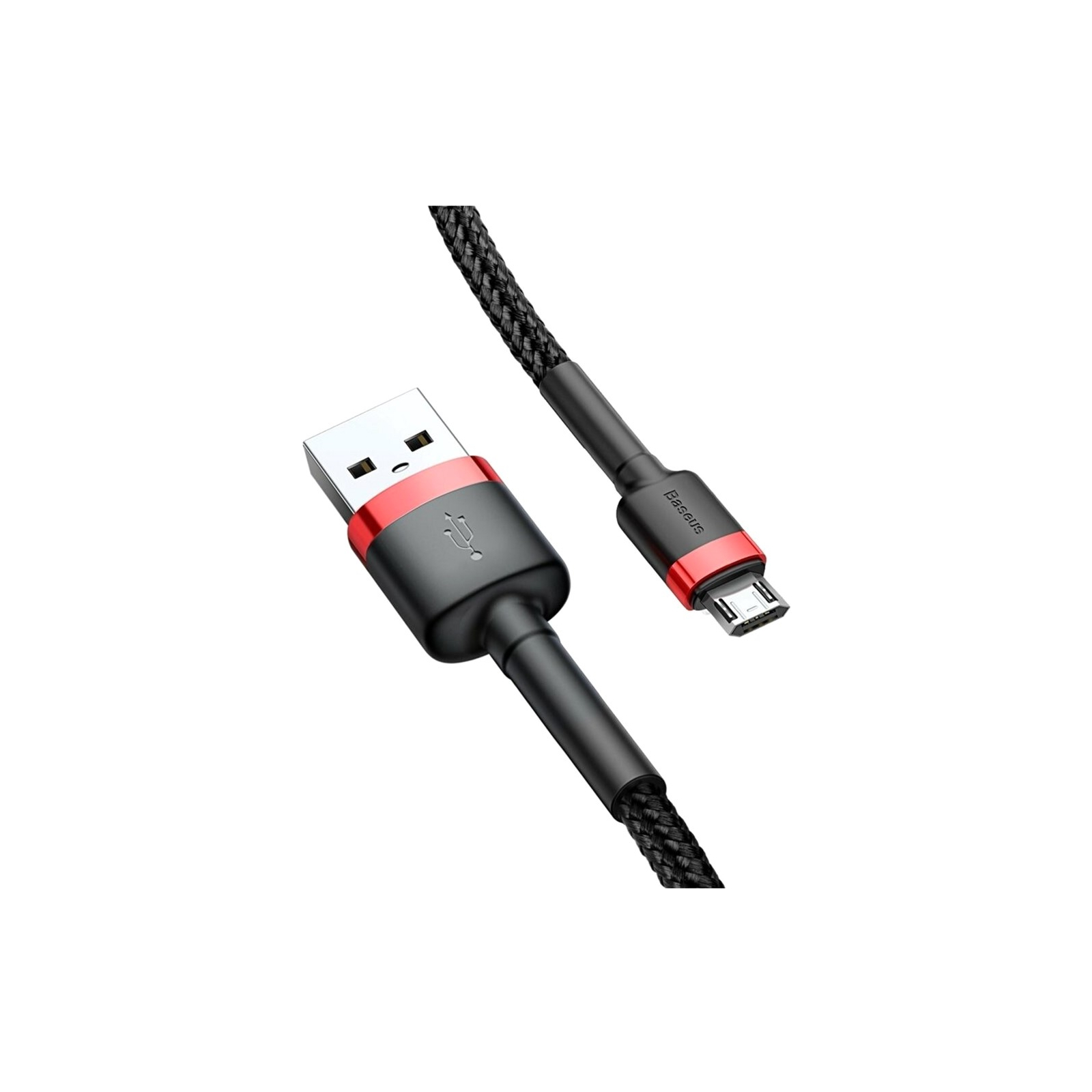 Дата кабель USB 2.0 AM to Micro 5P 3.0m 2A Red-Black Baseus (CAMKLF-H91) зображення 3
