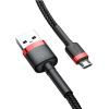 Дата кабель USB 2.0 AM to Micro 5P 3.0m 2A Red-Black Baseus (CAMKLF-H91) зображення 3