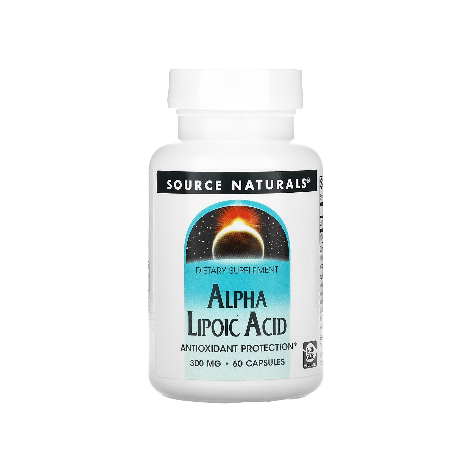 Антиоксидант Source Naturals Альфа-липоевая кислота, 300 мг, Alpha Lipoic Acid, 60 капсул (SNS-01764)
