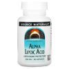 Антиоксидант Source Naturals Альфа-липоевая кислота, 300 мг, Alpha Lipoic Acid, 60 капсул (SNS-01764)