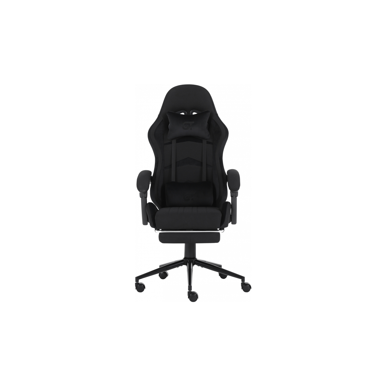 Крісло ігрове GT Racer X-2324 Gray/Black (X-2324 Fabric Gray/Black Suede) зображення 2