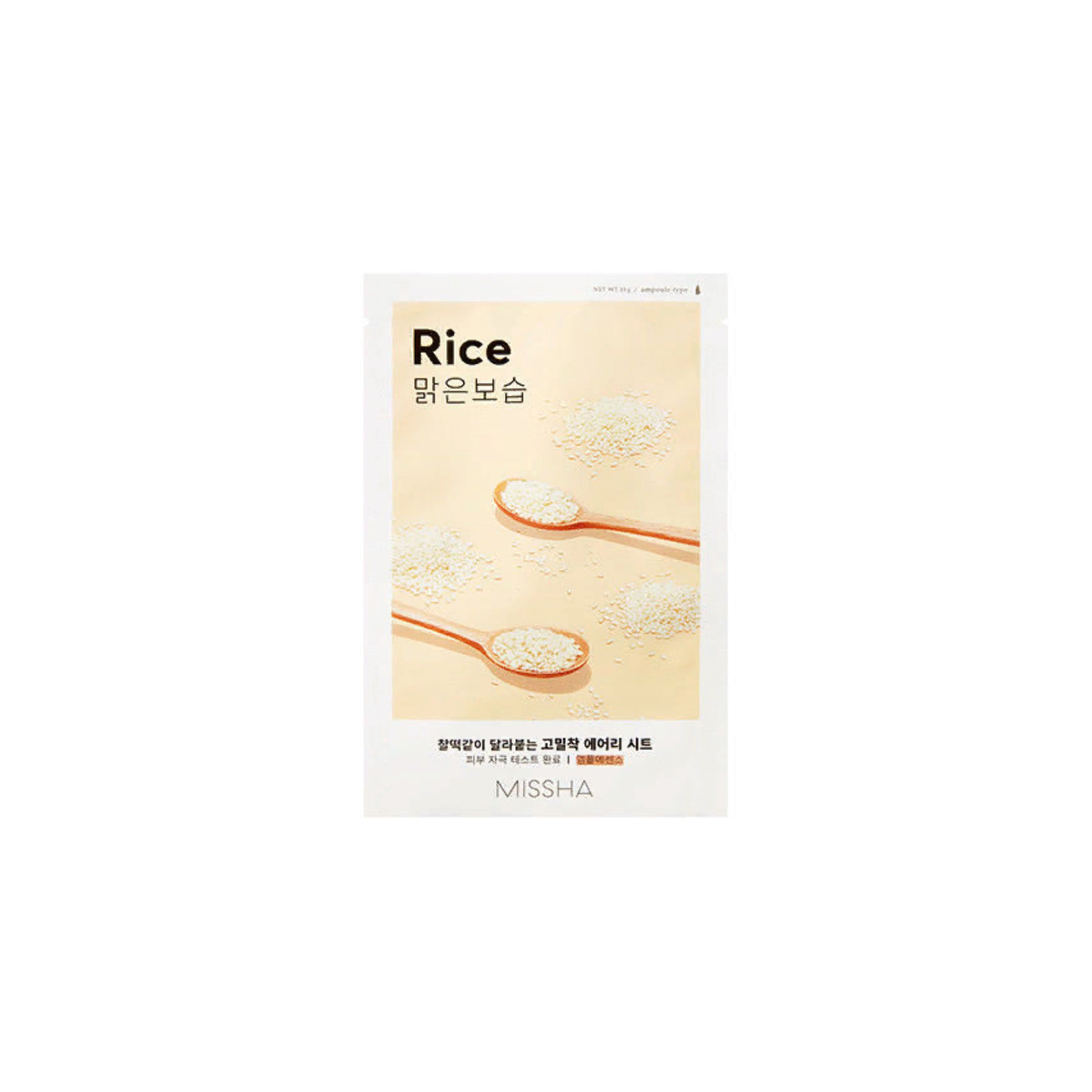 Маска для обличчя Missha Airy Fit Rice Sheet Mask З екстрактом рису 19 г (8809581454804)