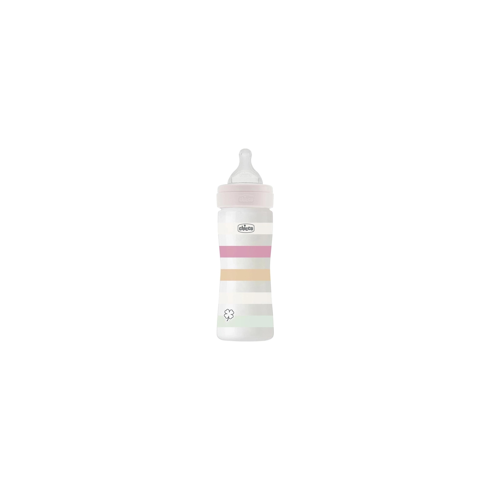Пляшечка для годування Chicco Well-Being Colors з силіконовою соскою 2м+ 250 мл М'ятна (28623.21)