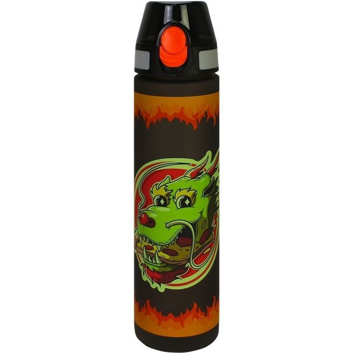 Поильник-непроливайка Cool For School Fire Dragon, 750 мл, черная (CF61313)