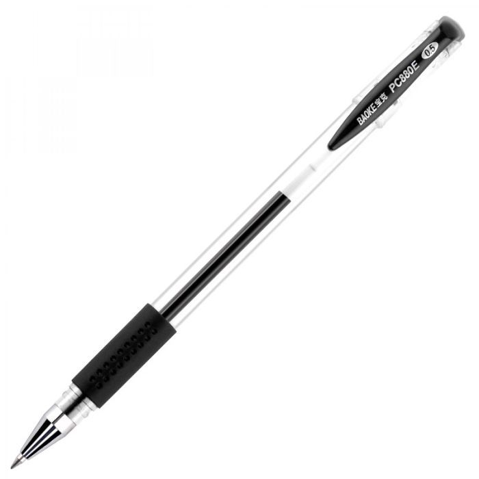 Ручка гелевая Baoke с гриппом 0.5 мм, синяя (PEN-BAO-PC880D-BL)