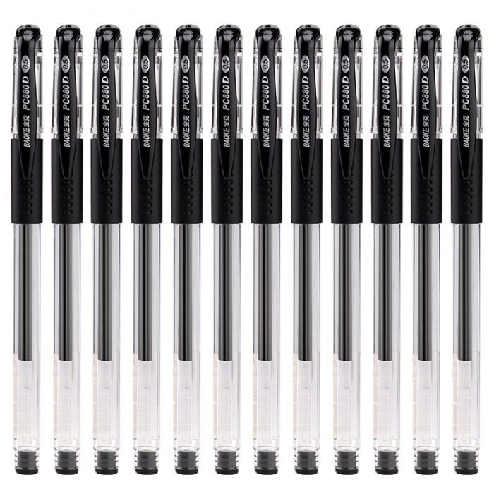 Ручка гелевая Baoke с гриппом 0.5 мм, синяя (PEN-BAO-PC880D-BL) изображение 2
