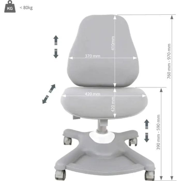 Детское кресло FunDesk Sorridi Grey (808668) изображение 4