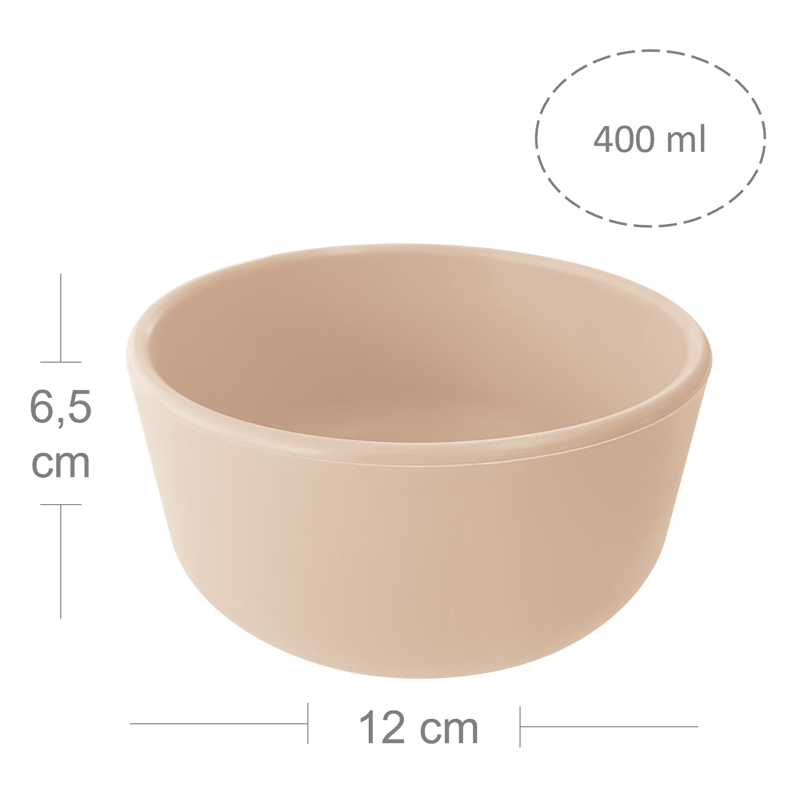 Тарелка детская MinikOiOi Bowl - Bubble Beige (101080108) изображение 2
