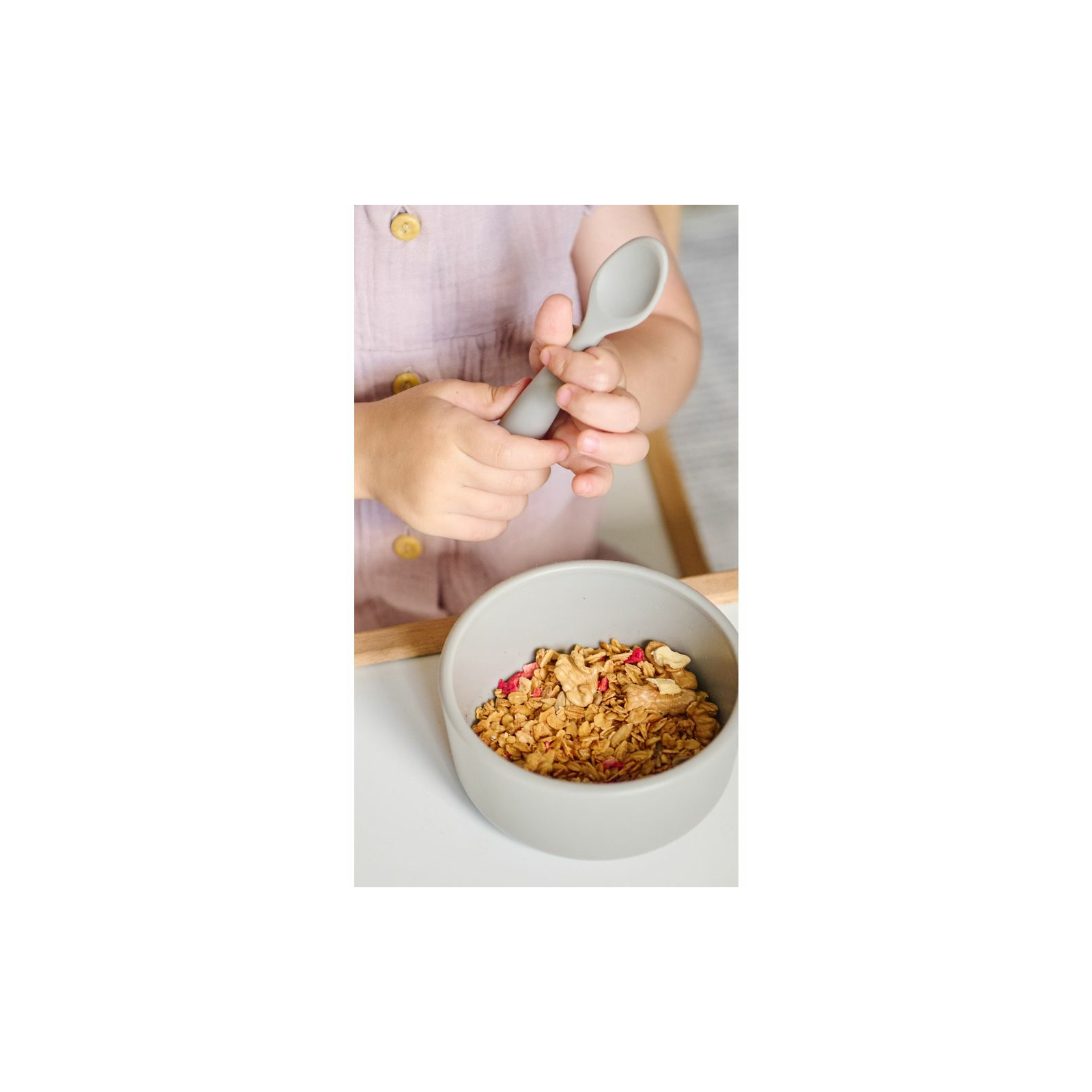 Тарелка детская MinikOiOi Bowl - Powder Grey (101080104) изображение 3