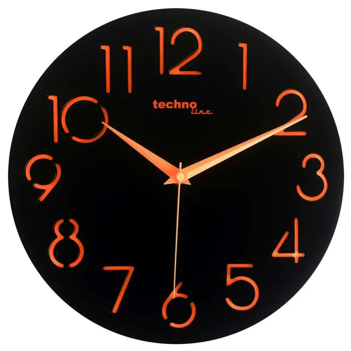 Настенные часы Technoline Black (WT7230) (DAS301309)
