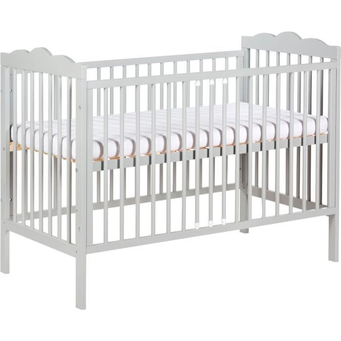 Кроватка Klups Oliver 120 х 60 см Серая (OLIVER1)