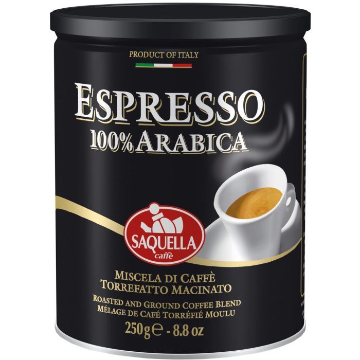Кофе SAQUELLA Espresso молотый 250 г (8002650000296)