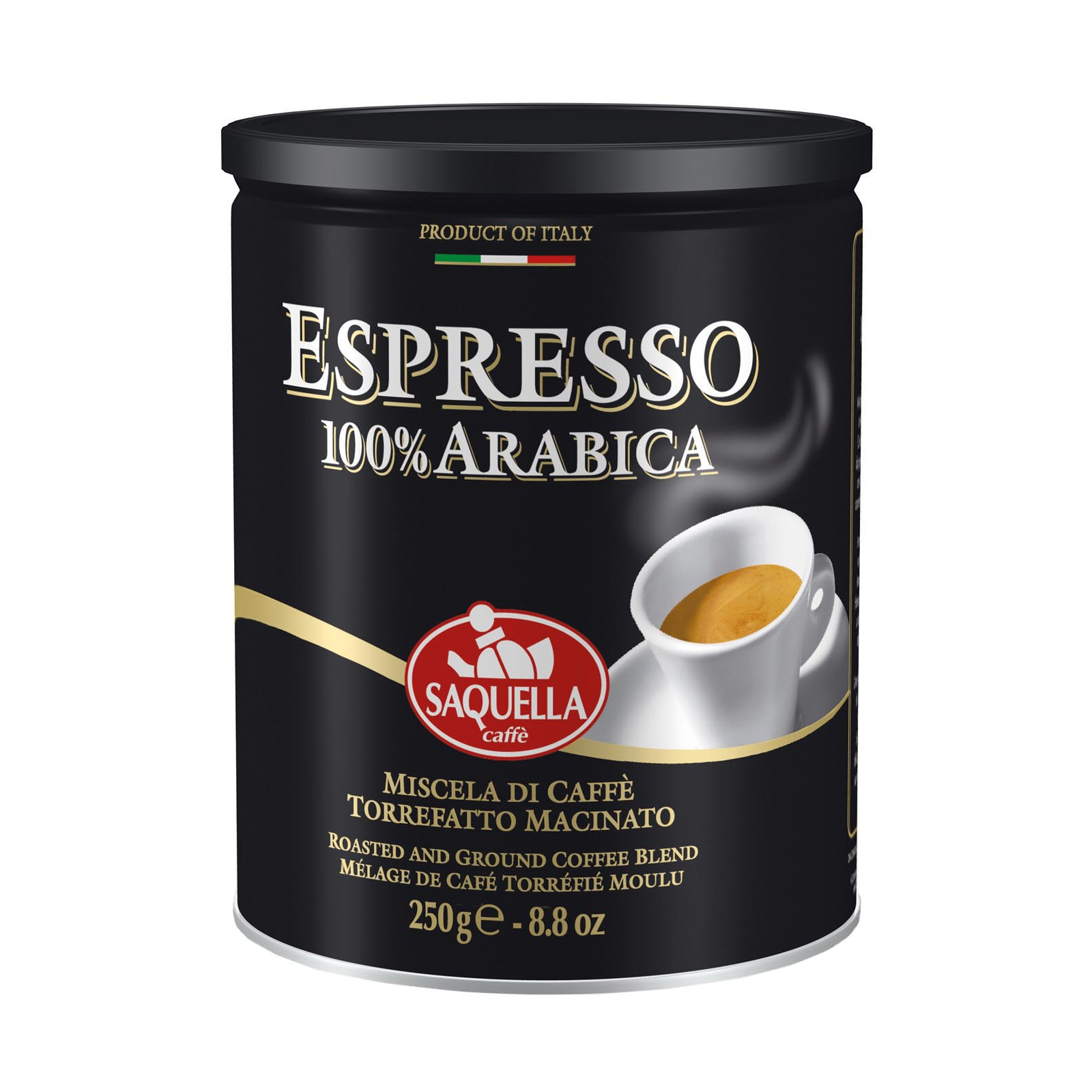 Кофе SAQUELLA Espresso молотый 250 г (8002650000296)