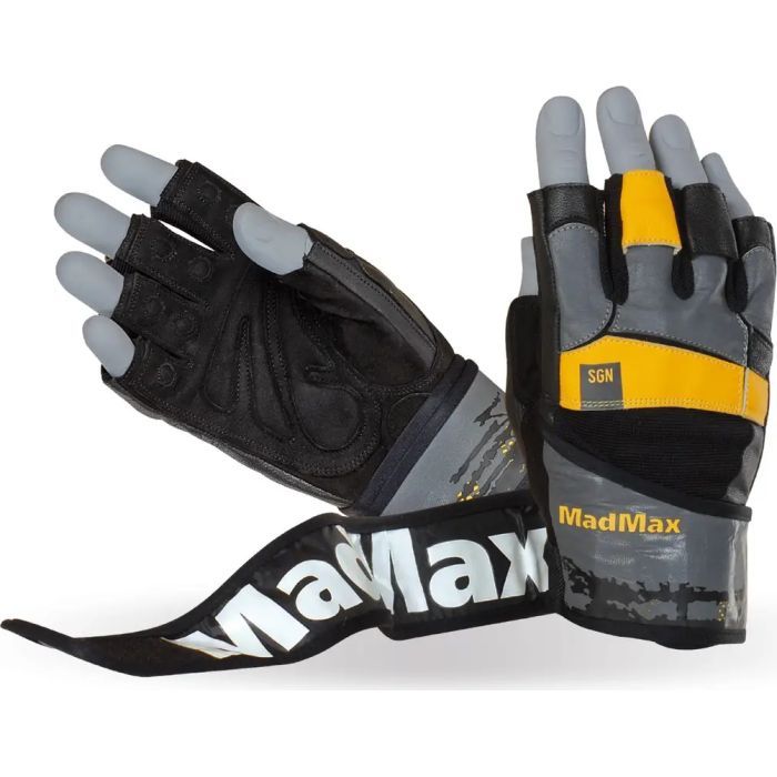 Перчатки для фитнеса MadMax MFG-880 Signature Black/Grey/Yellow M (MFG-880_M)