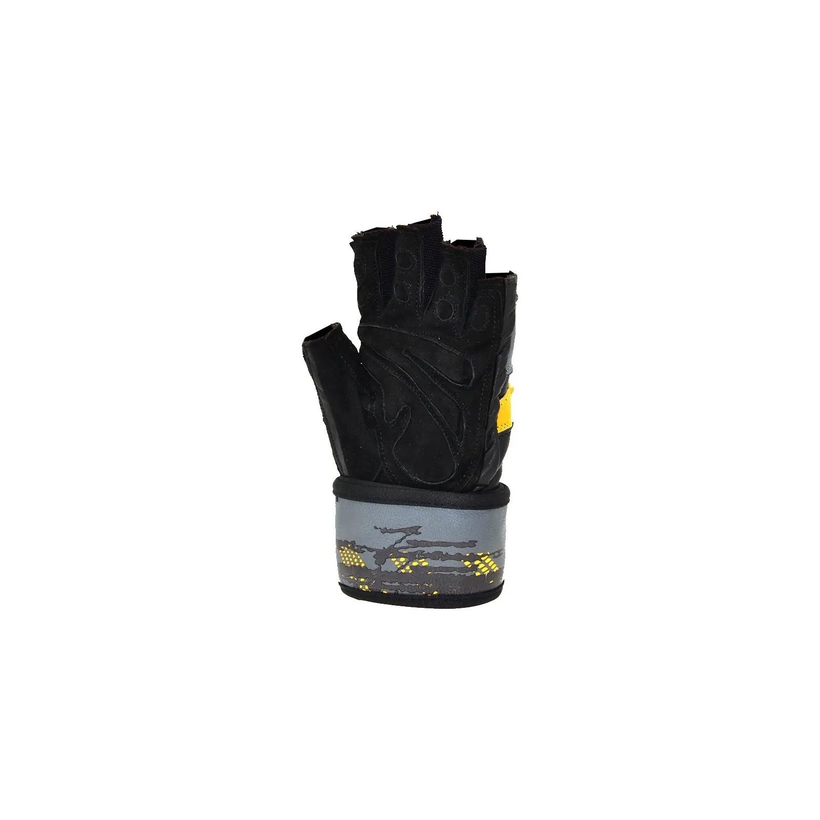 Перчатки для фитнеса MadMax MFG-880 Signature Black/Grey/Yellow XXL (MFG-880_XXL) изображение 4