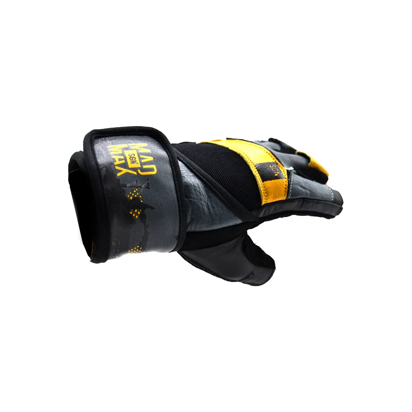 Перчатки для фитнеса MadMax MFG-880 Signature Black/Grey/Yellow M (MFG-880_M) изображение 7
