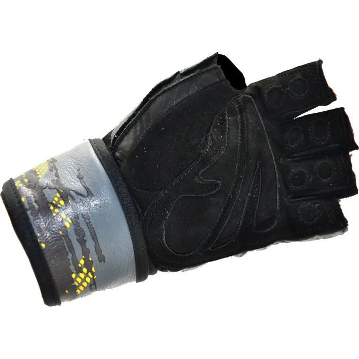 Перчатки для фитнеса MadMax MFG-880 Signature Black/Grey/Yellow M (MFG-880_M) изображение 9