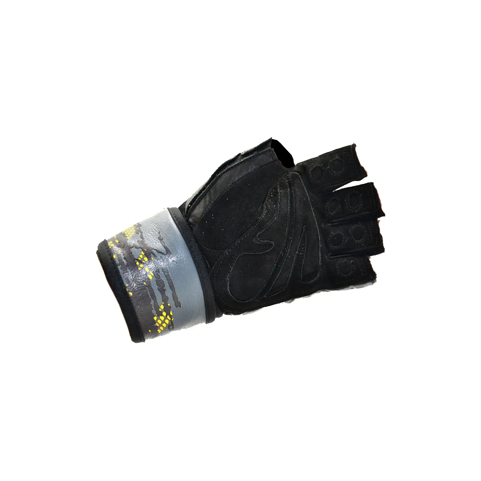 Перчатки для фитнеса MadMax MFG-880 Signature Black/Grey/Yellow XXL (MFG-880_XXL) изображение 9