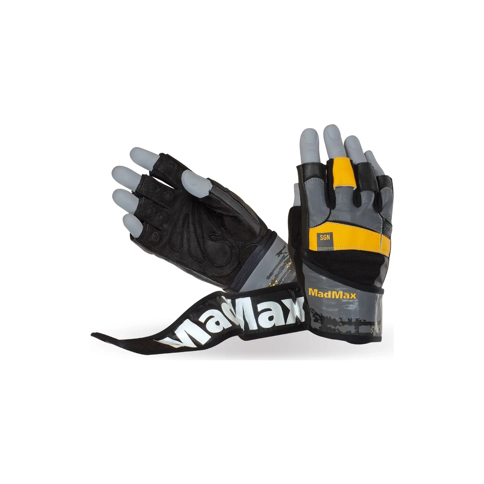 Перчатки для фитнеса MadMax MFG-880 Signature Black/Grey/Yellow M (MFG-880_M)