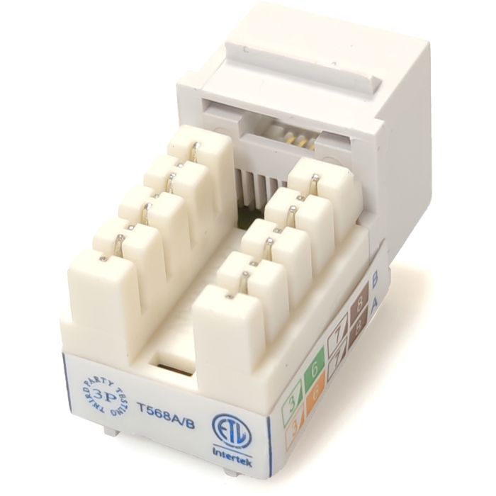 Модуль Keystone RJ45 UTP кат.6, 110, Slim, W - 16.6 мм EPNew (6KTVM-U0WH) изображение 2