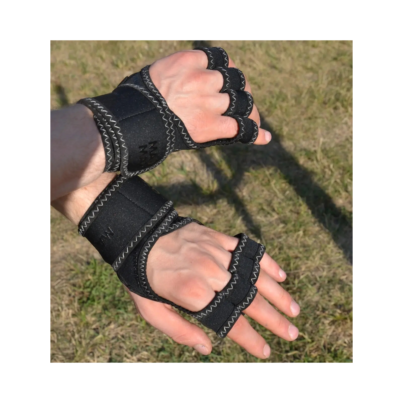 Перчатки для фитнеса MadMax MFG-303 MAXGRIP Neoprene Wraps Black/Grey L/XL (MFA-303_L/XL) изображение 5