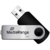 USB флеш накопичувач Mediarange 16GB Black/Silver USB 2.0 (MR910) зображення 2