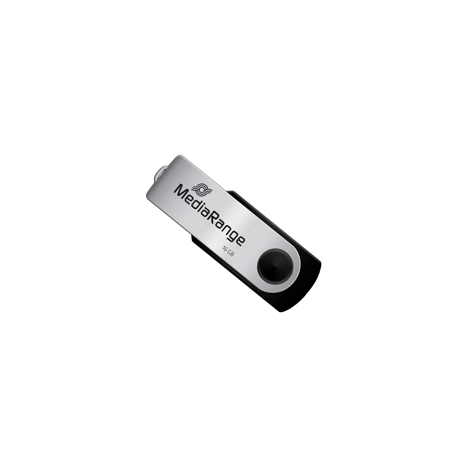 USB флеш накопичувач Mediarange 16GB Black/Silver USB 2.0 (MR910)