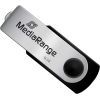 USB флеш накопичувач Mediarange 16GB Black/Silver USB 2.0 (MR910)