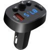 FM модулятор XO BCC03 Car Charger 18W Bluetooth+QC3.0 Quick Charger Black (XO-BCC03) изображение 2