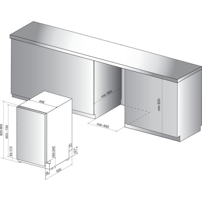 Посудомийна машина Whirlpool WSIO3O34PFEX зображення 2