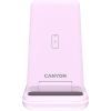 Зарядний пристрій Canyon WS-304 Foldable 3in1 Wireless charger Iced Pink (CNS-WCS304IP) зображення 2