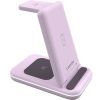 Зарядний пристрій Canyon WS-304 Foldable 3in1 Wireless charger Iced Pink (CNS-WCS304IP) зображення 3