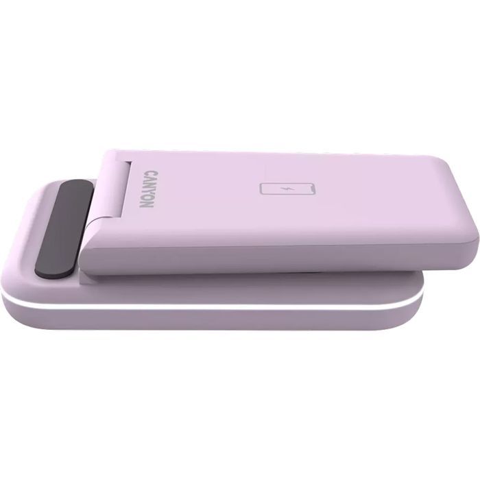 Зарядний пристрій Canyon WS-304 Foldable 3in1 Wireless charger Iced Pink (CNS-WCS304IP) зображення 5