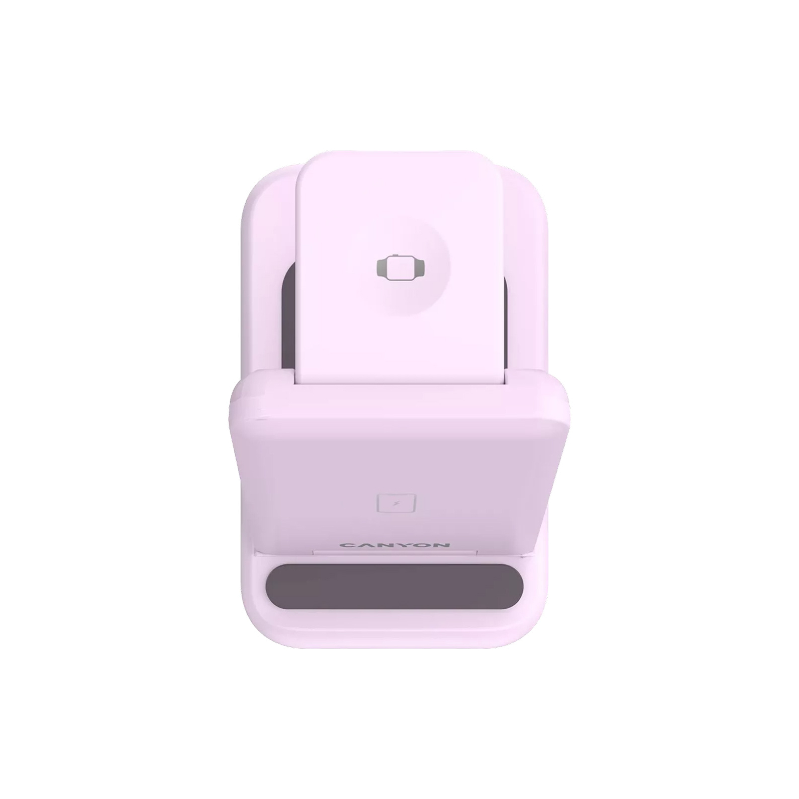 Зарядное устройство Canyon WS-304 Foldable 3in1 Wireless charger Iced Pink (CNS-WCS304IP) изображение 6