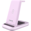 Зарядний пристрій Canyon WS-304 Foldable 3in1 Wireless charger Iced Pink (CNS-WCS304IP)