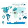 Набор для творчества Rosa Talent World Map 3D, МДФ, 30,5 х 37,5 см (4823098540014)
