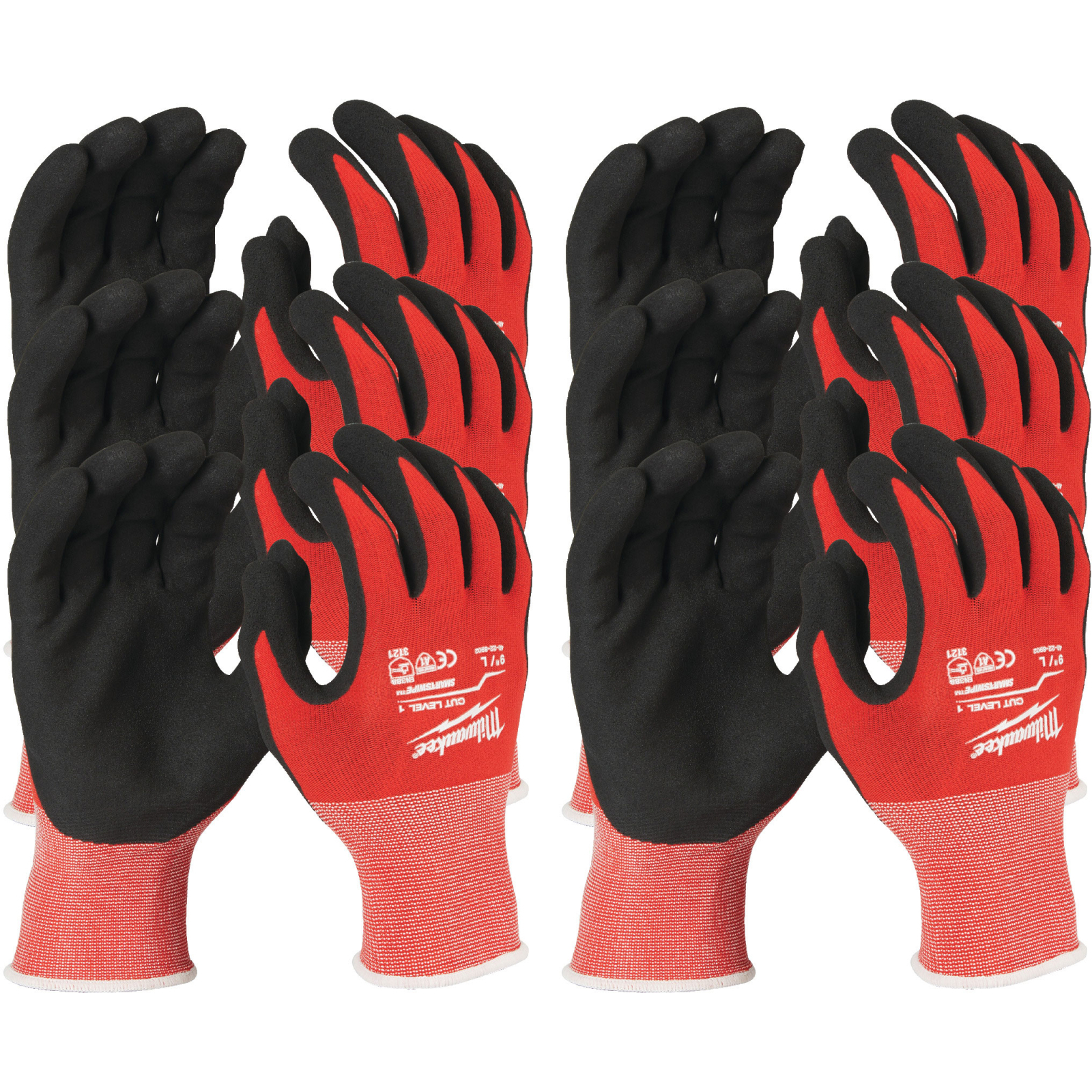 Защитные перчатки Milwaukee з опором порізам 1 рівня, 8/M, 12 пар (4932471614)