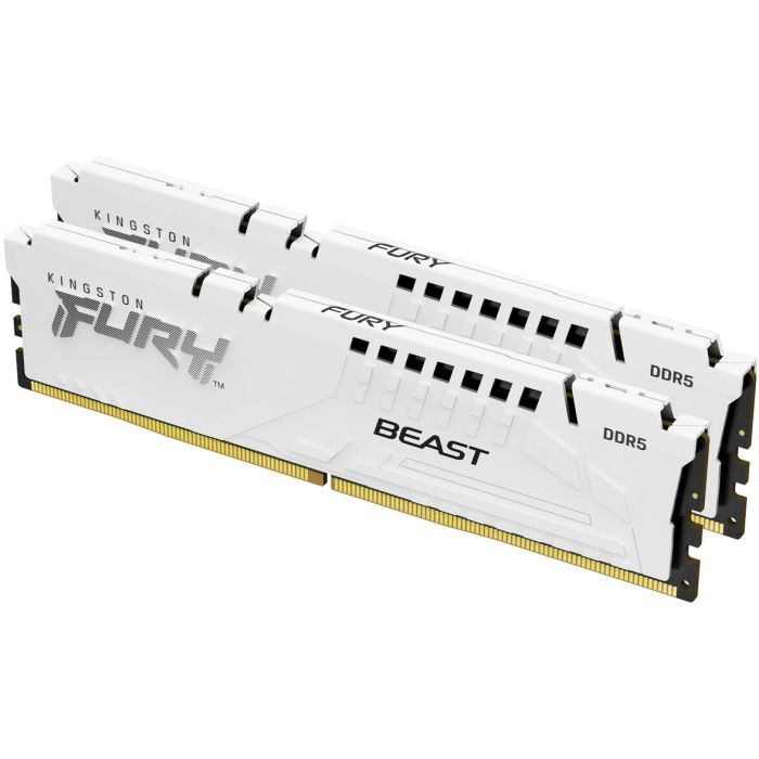 Модуль пам'яті для комп'ютера DDR5 64GB (2x32GB) 5600 MHz Beast White EXPO Kingston Fury (ex.HyperX) (KF556C36BWEK2-64) зображення 2