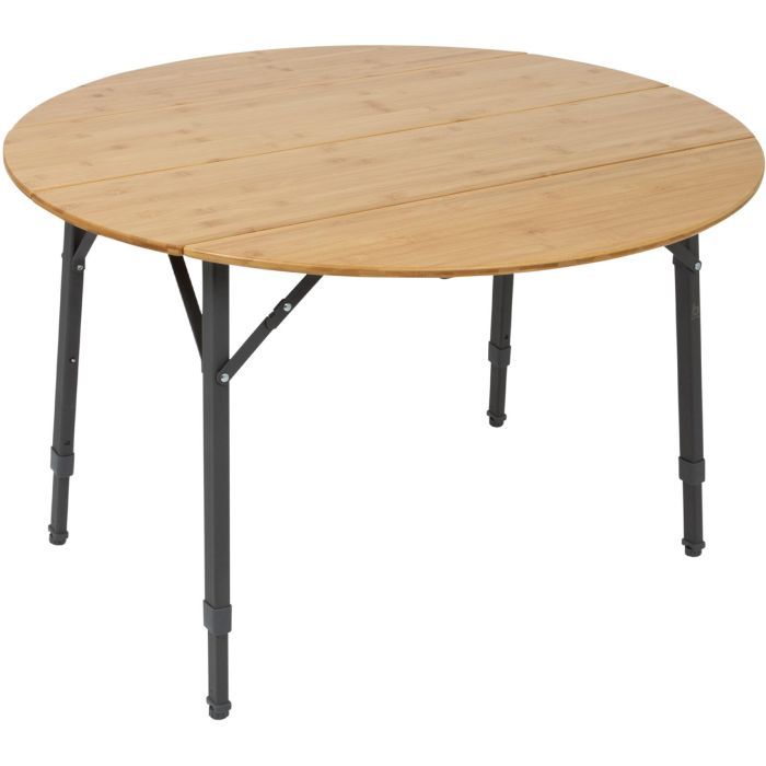 Туристический стол Bo-Camp Poundbury Круглий 90 x 90 cm Коричневий (1404656)